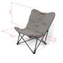 Grauer Eclipse Campingstuhl Herkules, Faltstuhl für Camping, Garten, Balkon, mit Transporttasche.