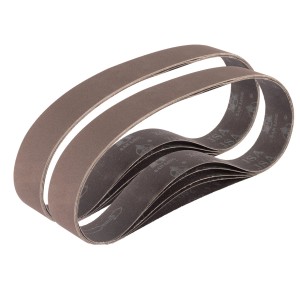 STAHLWERK Schleifband Set P180, 10 Stück, 40x760mm, für Schleifgeräte. Gewebe Schleifpapier.