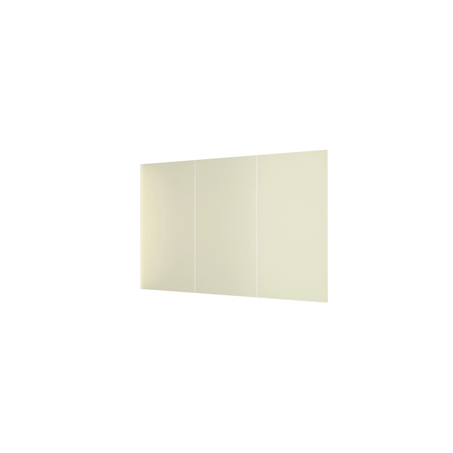 Duschparadies 340 x 210cm Duschrückwand Duschrückwände Wandverkleidung Premium Aluverbundplatte 3mm Fliesenersatz Elfenbeinweiß 3 Stück Zusammenbau
