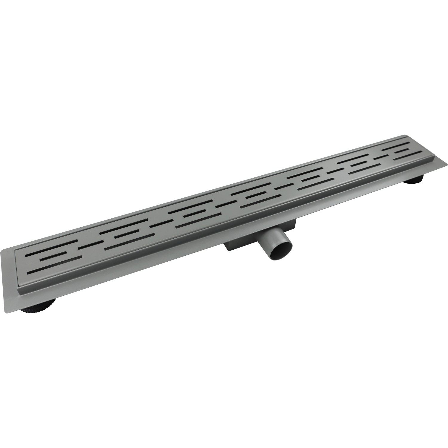 VerosanPro Duschrinne Nakia DR1 Komplettset inkl. Designrost Matt Hellgrau 80 cm