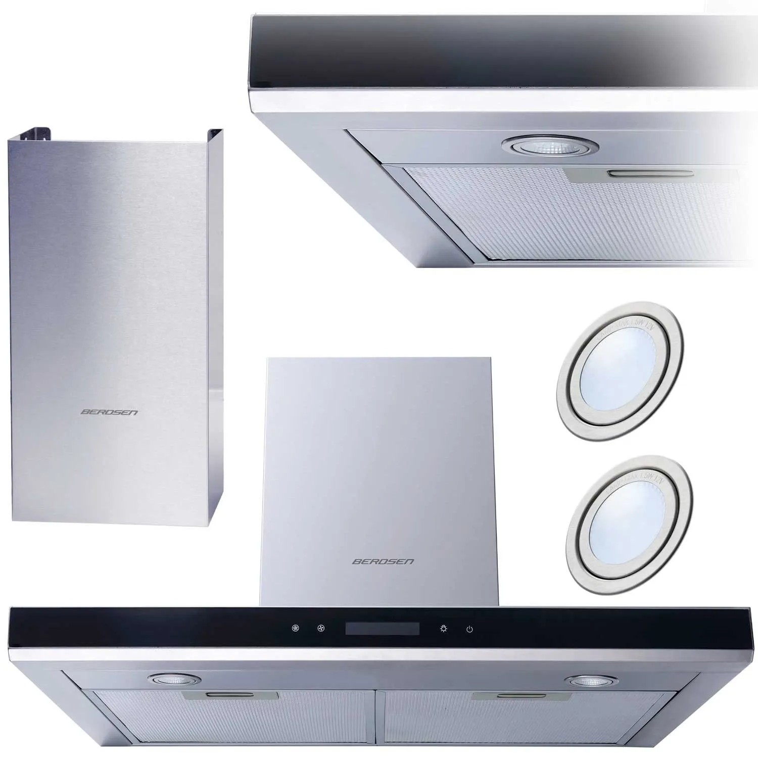 Berdsen Be 60A T2 Inox 60 Cm Kaminhaube