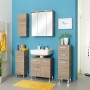 Pelipal Bad-Hochschrank Quickset 313 Sanremo Eiche, 30 cm breit, im Badezimmer-Set.