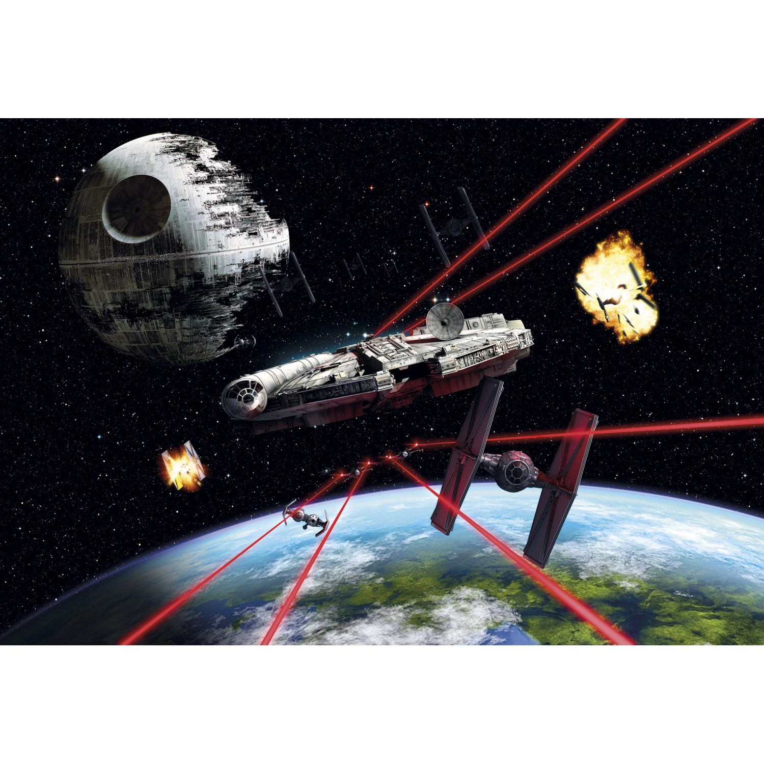 Komar Fototapete Star Wars Falcon 368 cm x 254 cm