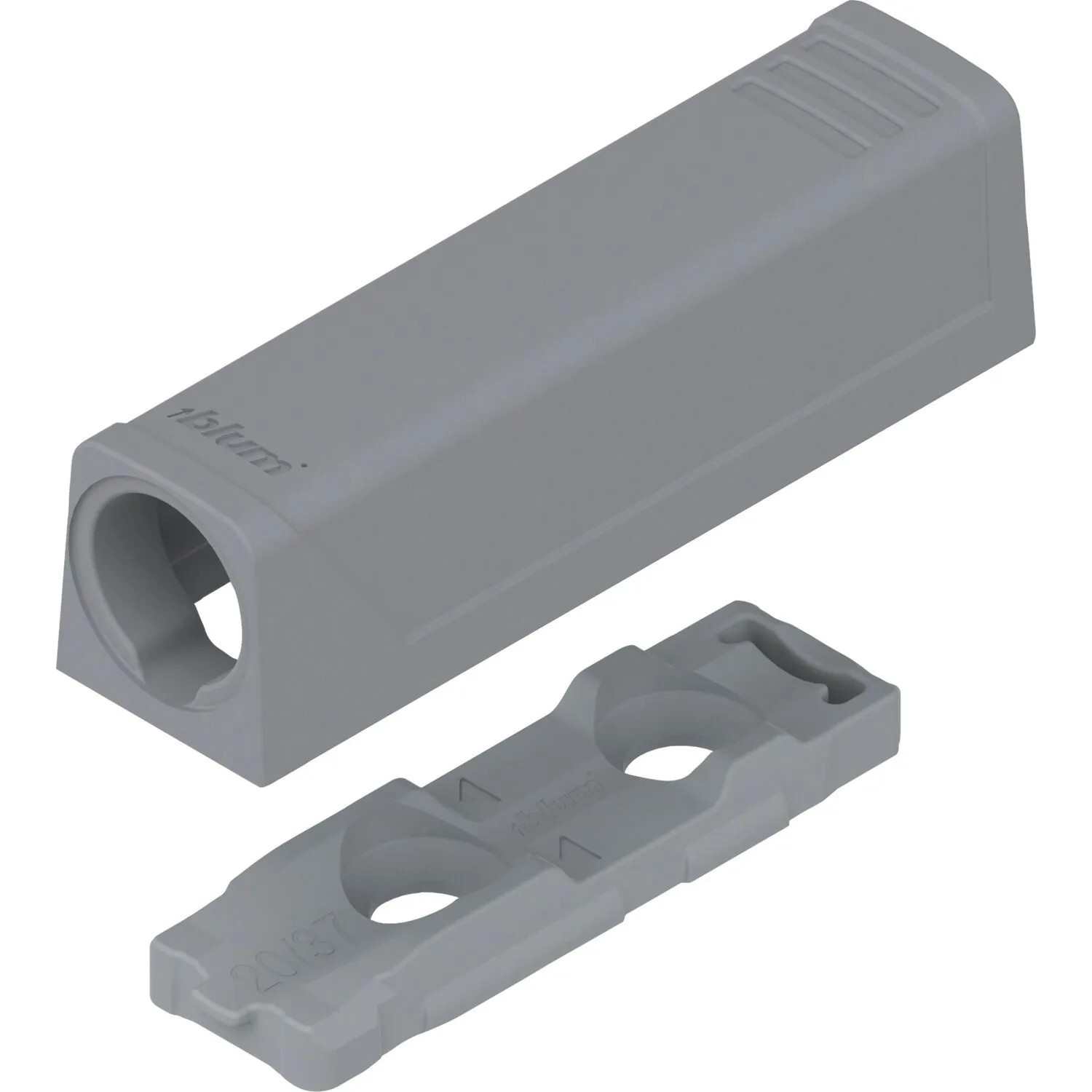 Blum Adapterplatte Tip On 956.1201 Gerade Kurzversion Platingrau