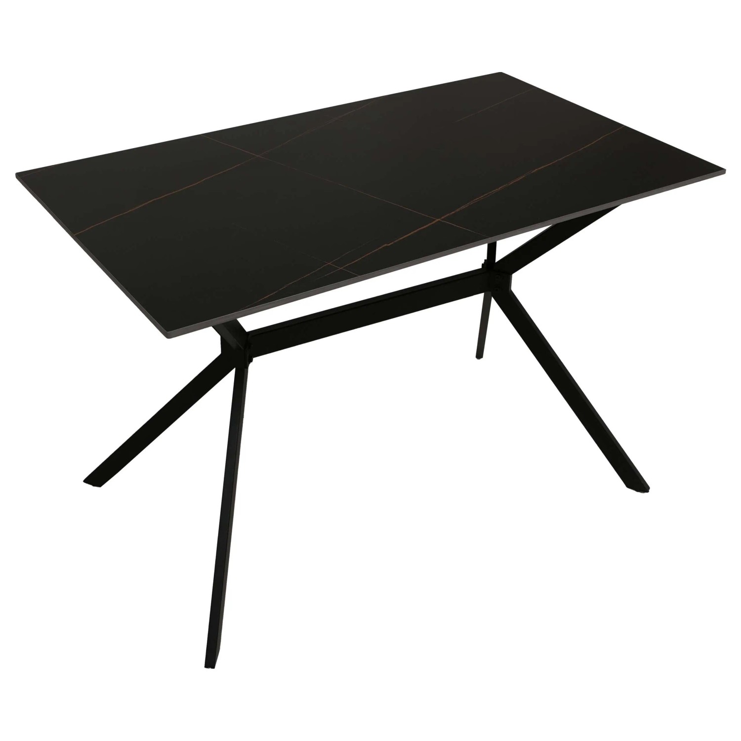 MCW Esszimmertisch O58 Schwarz-Gold 120cm