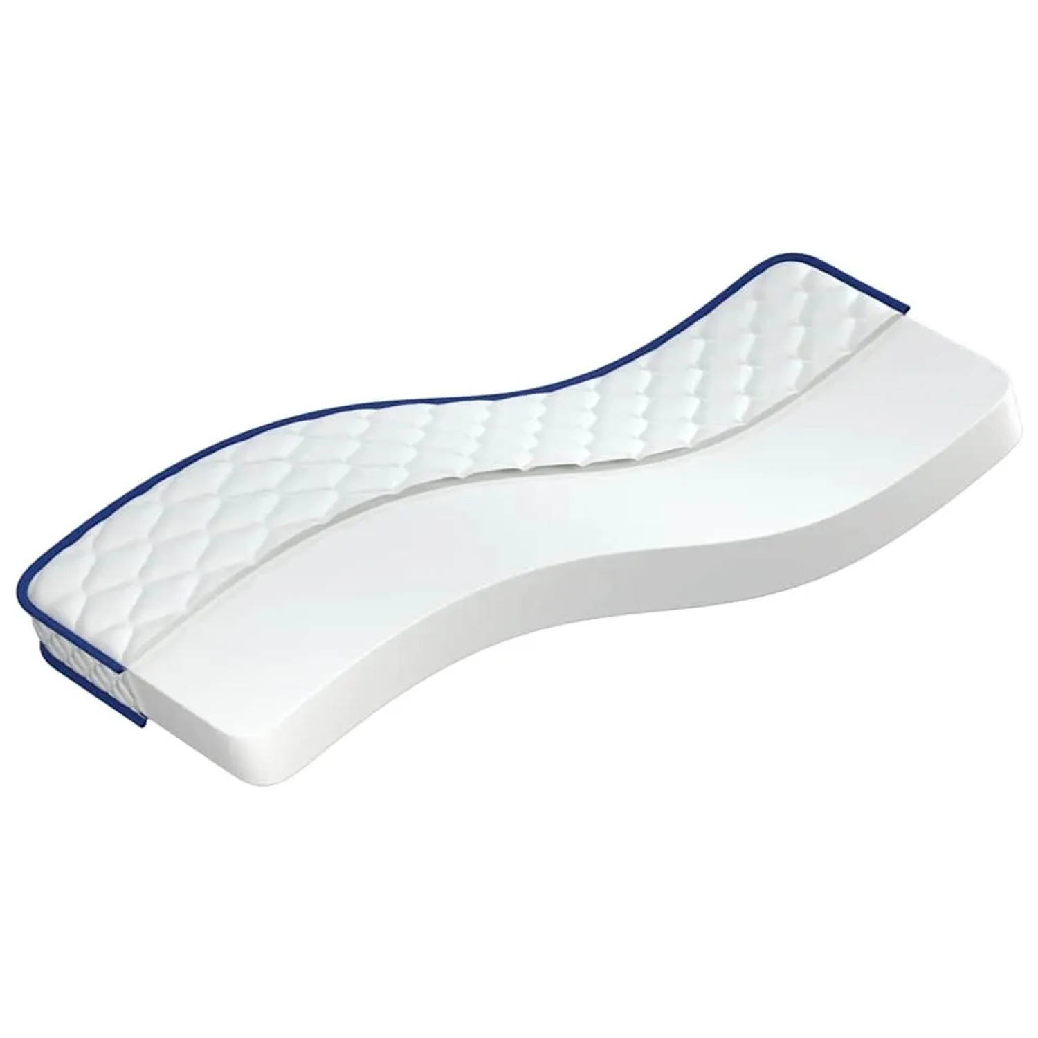 vidaXL Memory-Schaum-Matratze 70x200x17 cm Weich Weiß 4013415