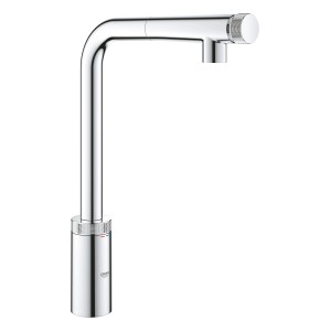 Grohe Minta SmartControl Spültischbatterie mit SmartControl, Chrom-Einhebelmischer.