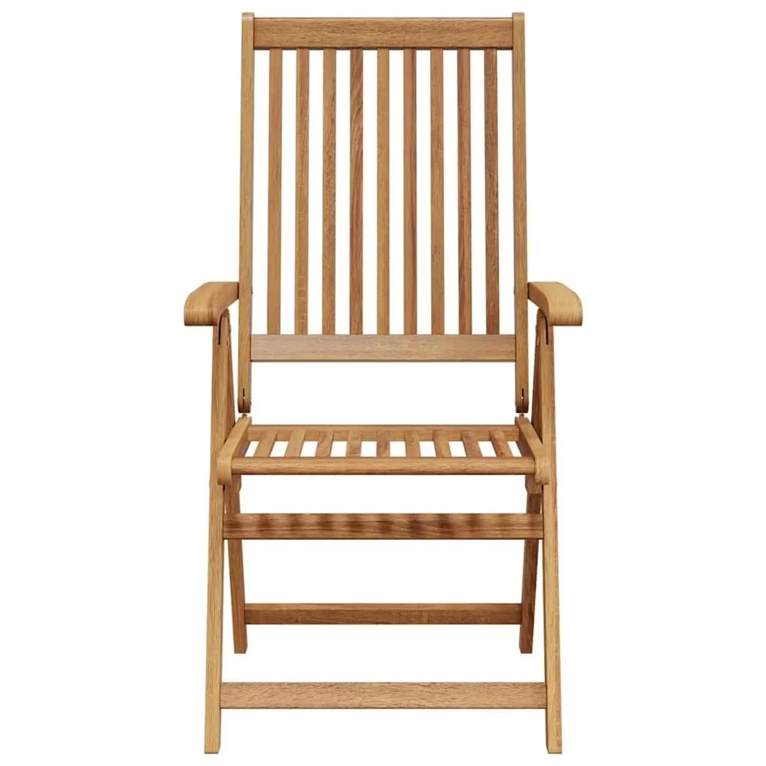 DELUKE Gartenstühle COLLI 2er Set Klappbar Akazie Massivholz Braun Gartenstuhl Holz Outdoorstühle Balkonstühle_6