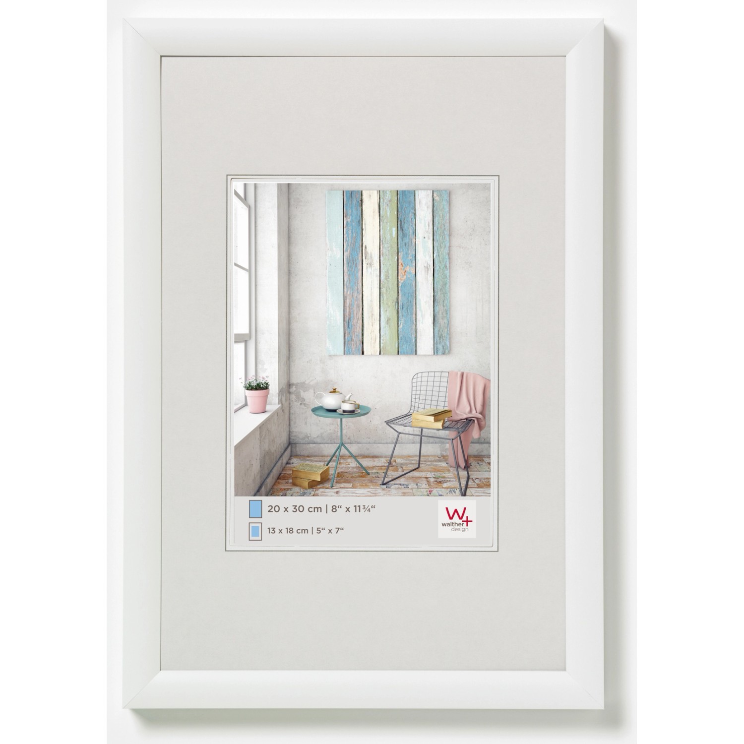 walther design Trendstyle Kunststoff Bilderrahmen  40x60 cm Weiss günstig online kaufen