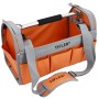 Tifler Werkzeugtrage, 40 cm, mit Schultergurt, orange/grau, viele Taschen.