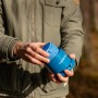 Campingaz Stechkartusche C 206 GLS in blauer Halterung, bereit für Camping & Outdoor.