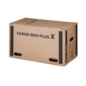 PROREGAL Mega Deal 10x Cargobox XL LxBxH 660x350x360mm mit Schmetterlingsboden & Grifflöchern Doppelwellig Braun Faltkarton Umzugskarton