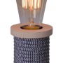 Näve Tischleuchte Max Schwarz: Design-Tischlampe mit Jutekordel und E27 Fassung.
