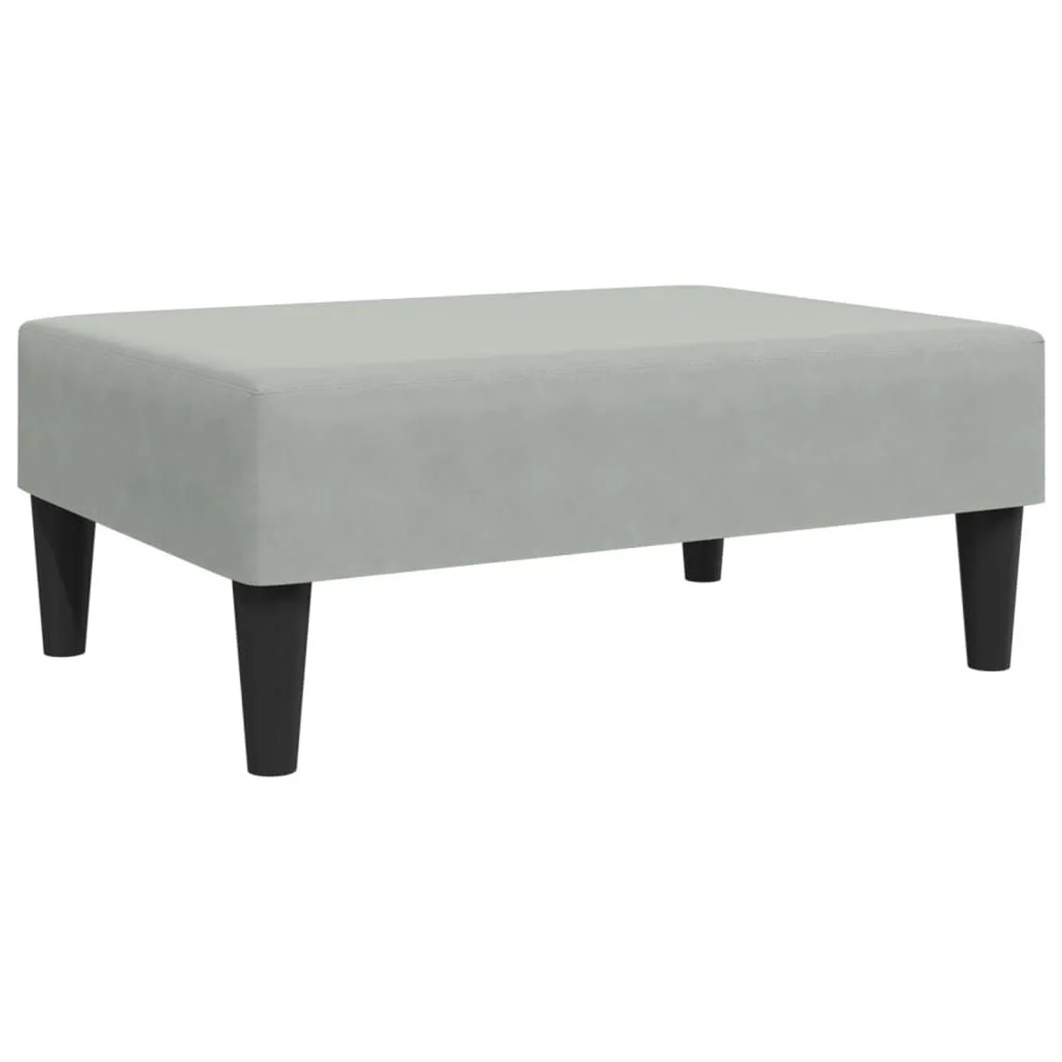 vidaXL Fußhocker Hellgrau 77x55x31 cm Samt 379557