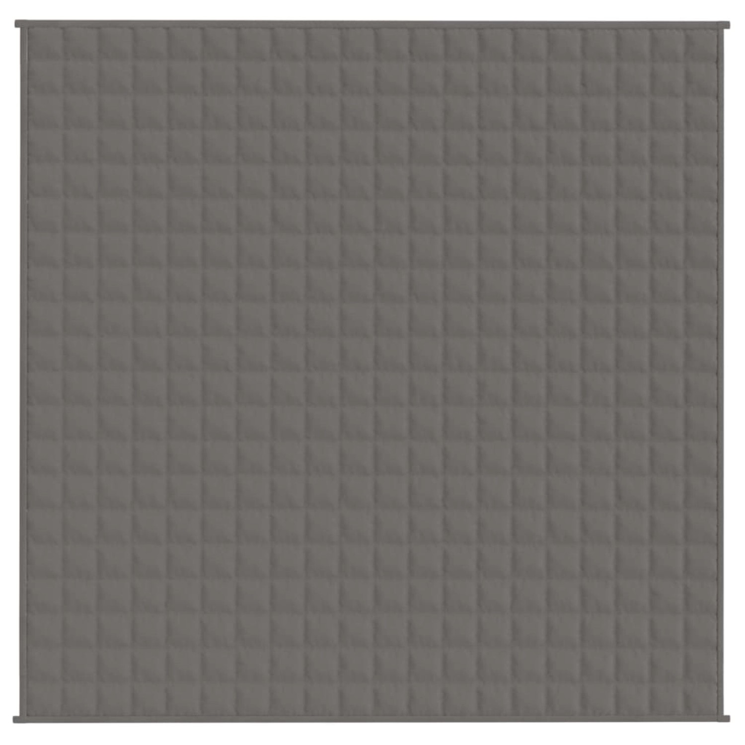 Graue vidaXL Gewichtsdecke, 200x200 cm, 13 kg, gesteppt. Ideal für besseren Schlaf.