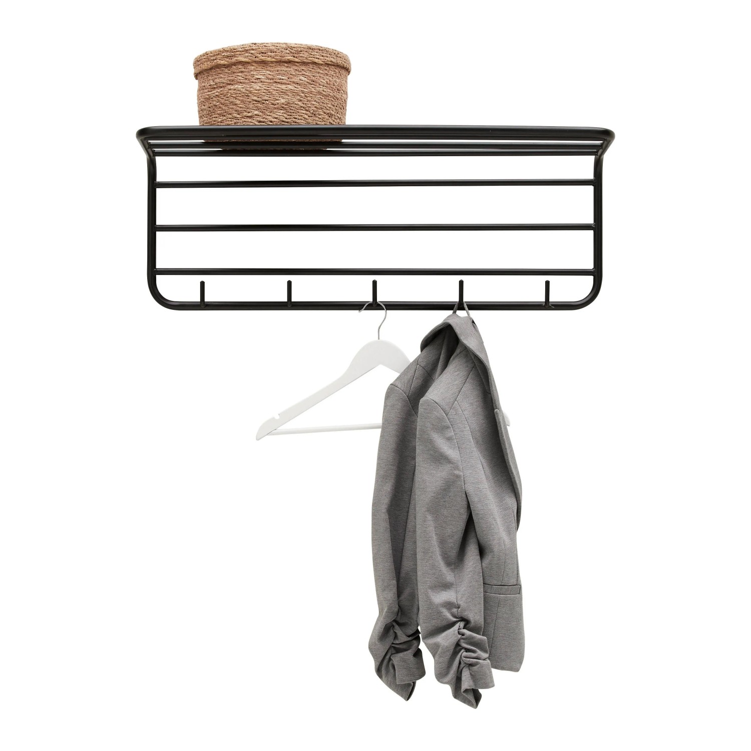Mömax Wandgarderobe Pipe Schwarz