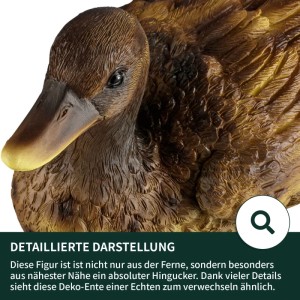VERDOBA Teich Gartenfiguren Ente