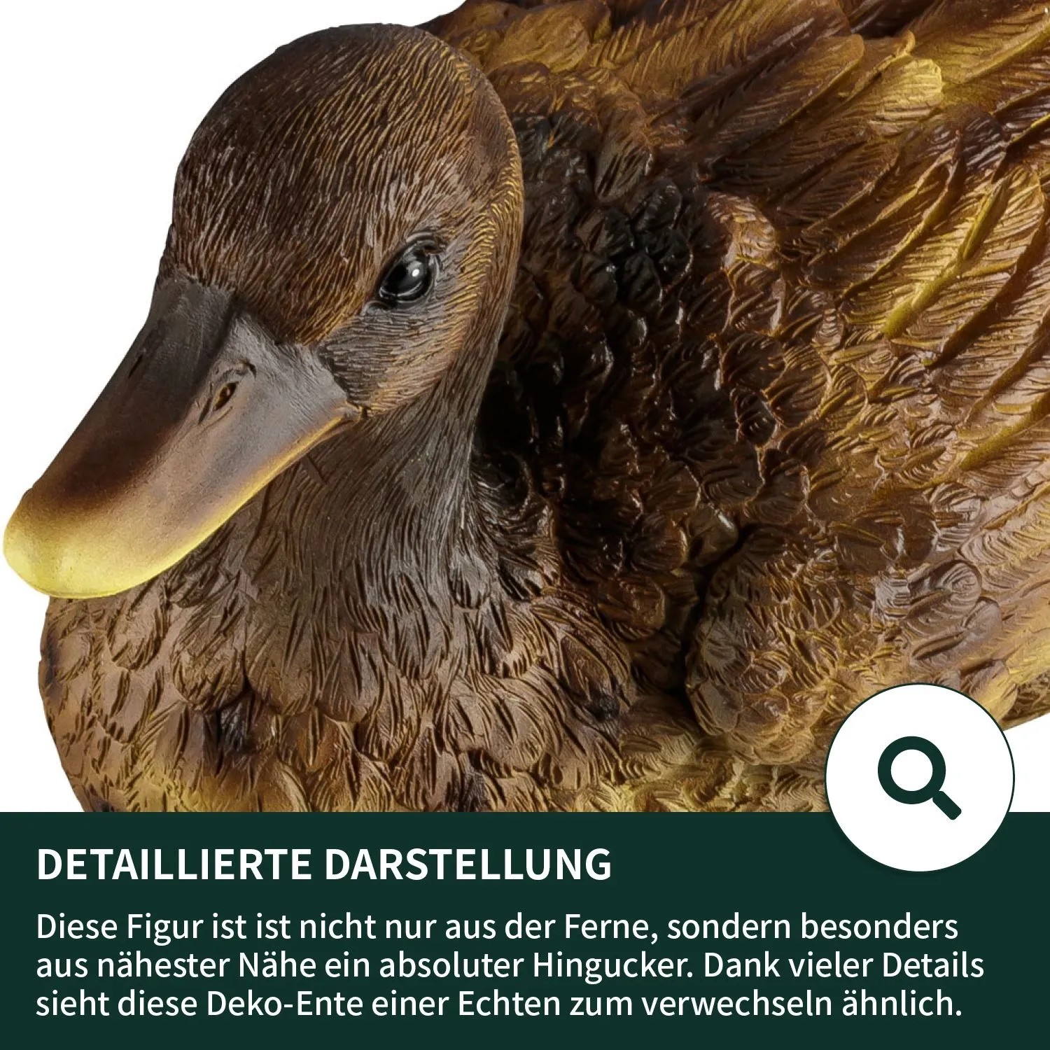VERDOBA Teich Gartenfiguren Ente_3