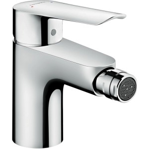 Hansgrohe Logis E Bidetarmatur mit Zugstange, Chrom. Einhebelmischer für Bidet.