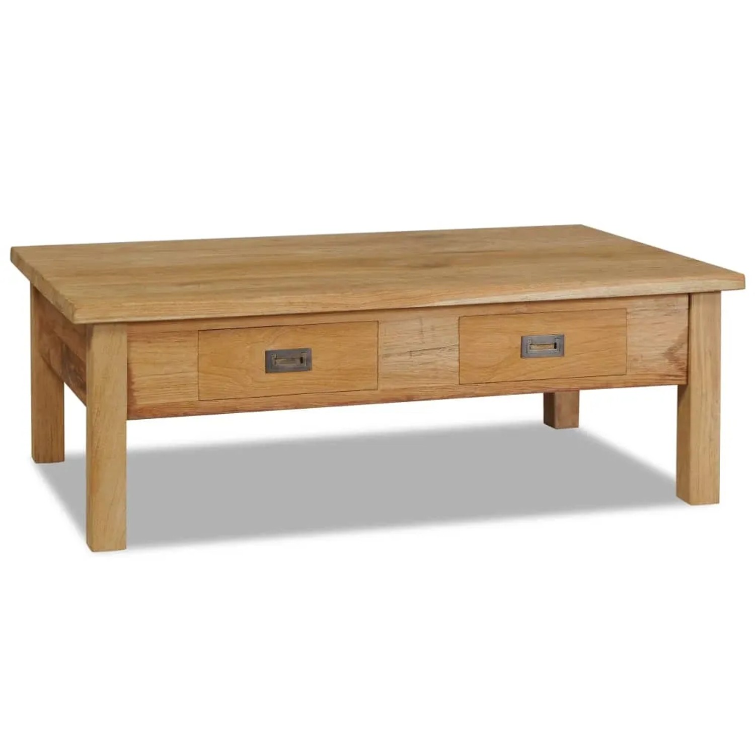 vidaXL Couchtisch Massivholz Teak 100x60x35 cm 244483