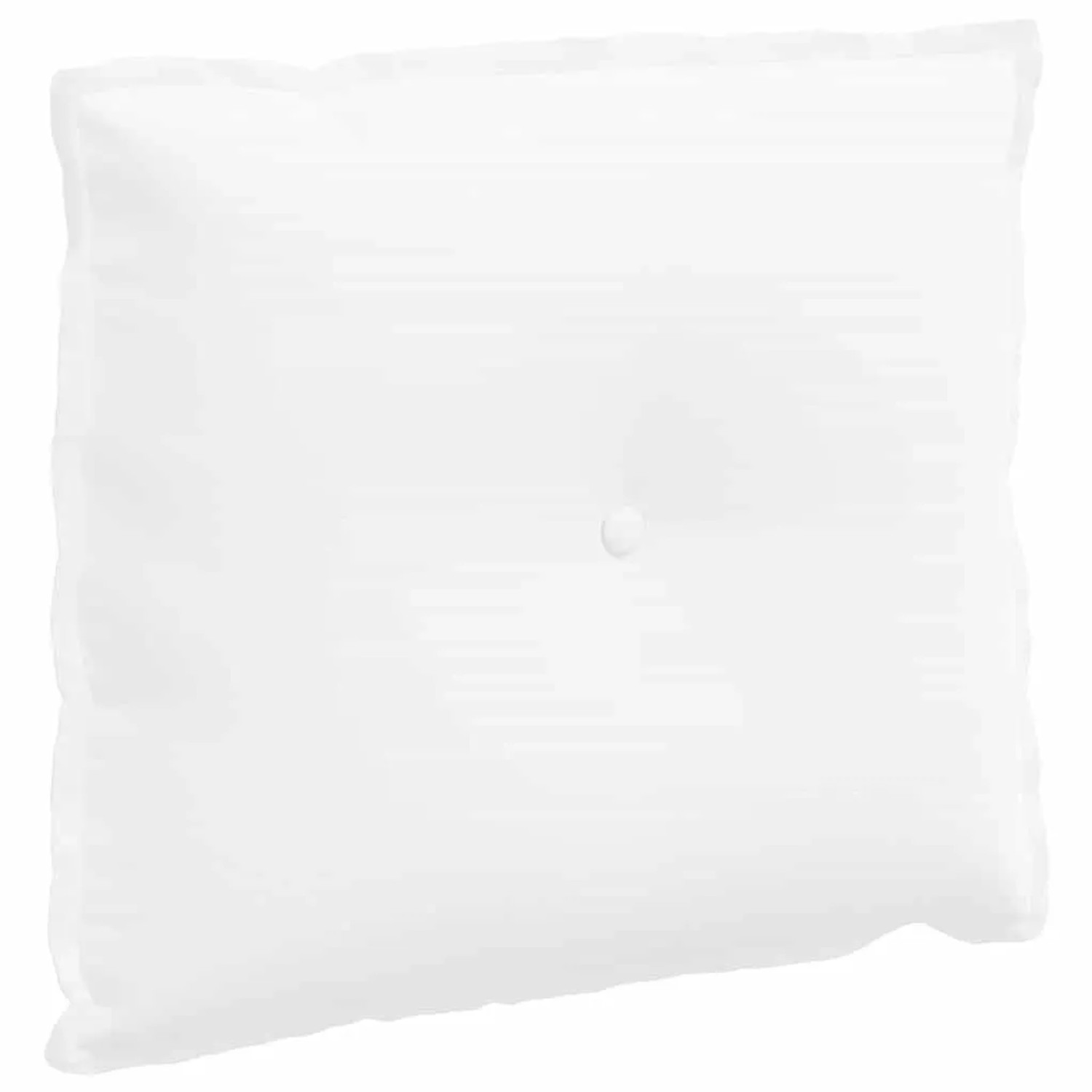 vidaXL Rückenkissen Weiß 60 x 19 x 50 cm Stoff 42014669