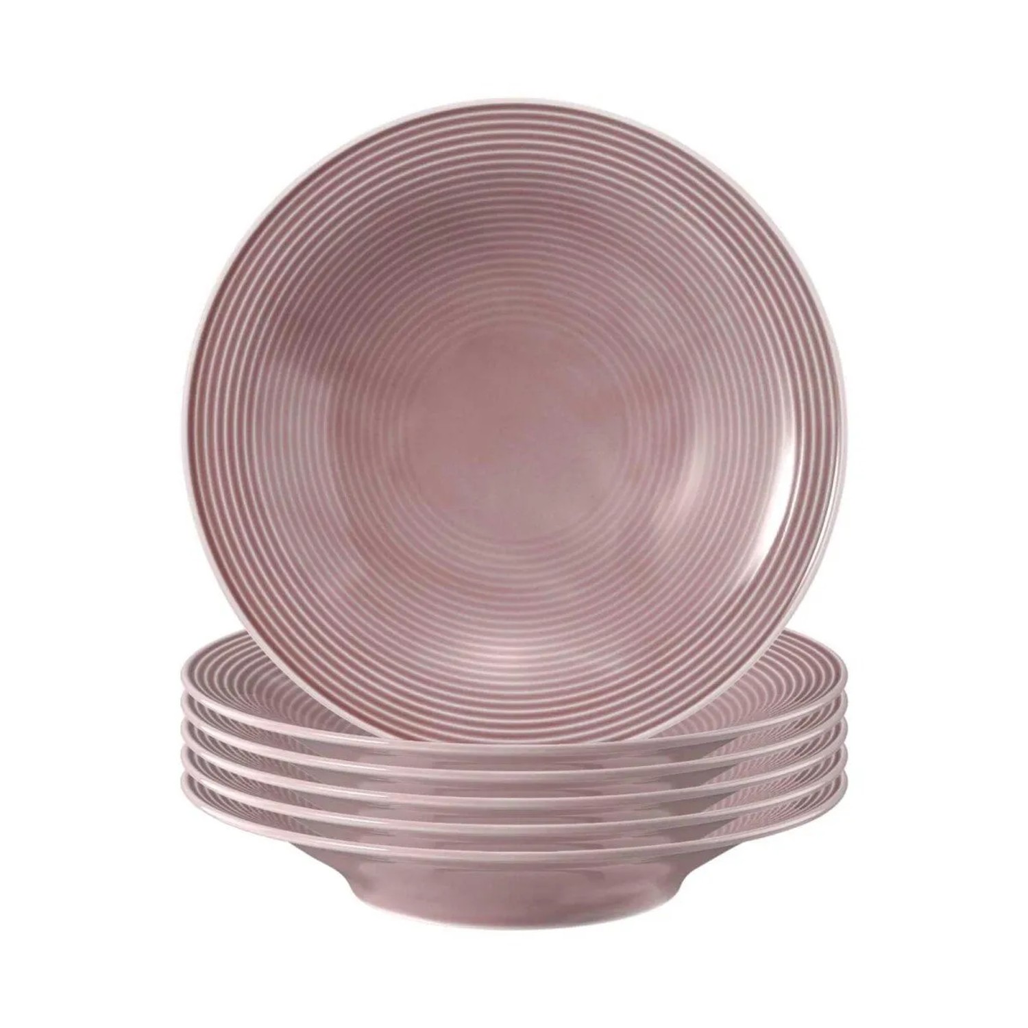 Seltmann Weiden Beat Color Glaze Suppenteller 22,5 cm 6er Set Altrosa