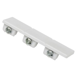Gardinia Endstück, 2er-Pack, für 3-läufige Flächenvorhangschiene, weiß.