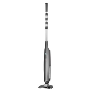 Hand-Poolreiniger Pilot X1 in Grau mit langem Stiel und Saugkopf für schnelle Poolreinigung.