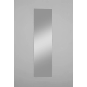 Rechteckiger Kristall-Form Klebespiegel Touch, 45x170 cm, zur Wandmontage. Schlichtes Design.
