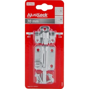 Bolzenriegel AjustLock, blau verzinkt, 70 mm, für Türen und Tore.