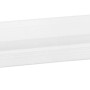 Weißer Florus Pflanzkasten-Untersetzer Universal, 100 cm, aus recyceltem Kunststoff.