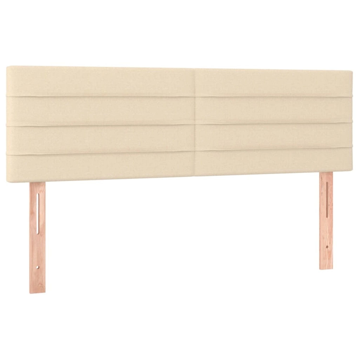 vidaXL LED Kopfteil Creme 144x5x78/88 cm Stoff 3121755