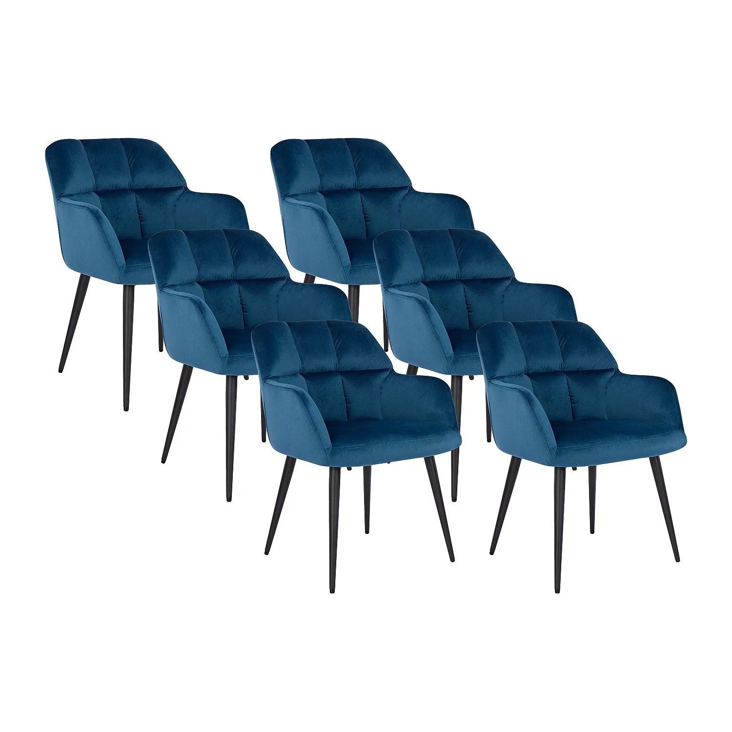 Vente-unique Stuhl Pega Blau 58.5 cm