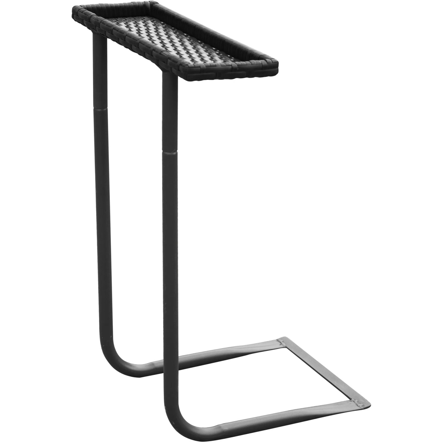 MSpa Urban Beistelltisch für Whirlpool Nest AirJet, Rattan-Optik, schwarz.