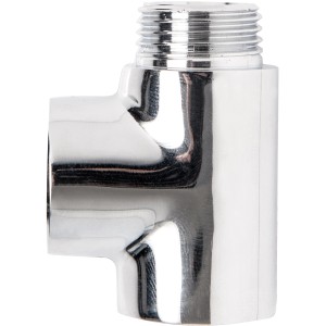 Ximax T-Stück 13mm (1/2) Chrom, Zubehör für Heizungsinstallation.