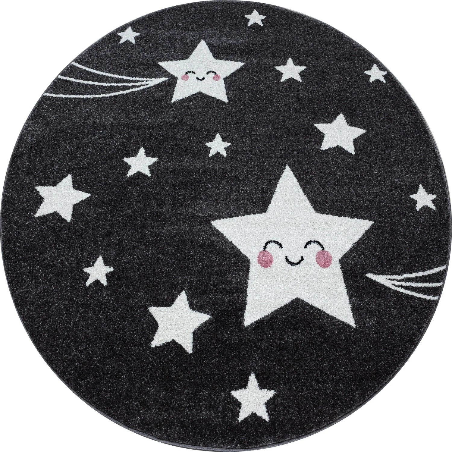 Ayyildiz Kinderteppich Kids 610 Grau 160 cm Rund