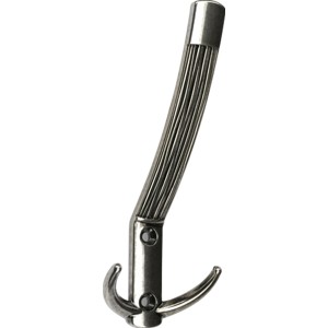 Altsilberner Wandhaken 2213 aus Metall, ideal für Jacken und mehr.