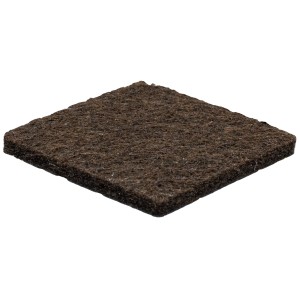 Wagner Filzpads-Set, braun, 30x30x3 mm, 12-teilig. Möbelgleiter für empfindliche Oberflächen.