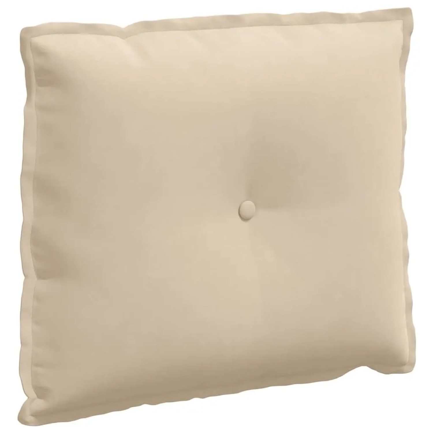vidaXL Rückenkissen Creme 60 x 50 cm Mikrofaserstoff 42014691