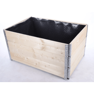 PROREGAL Hochbeetkisten GuardBox 60x120x80cm Inkl. Luftfolie Natur