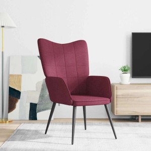 vidaXL Relaxsessel Weinrot Stoff 327949