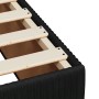 Detailansicht Boxspringbett vidaXL, schwarzer Samt, Lattenrost. Bett für erholsamen Schlaf.