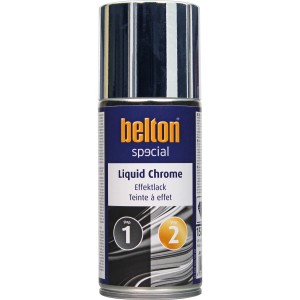 Belton Special Liquid Chrome Effektlack Spray, 150ml, für glänzende Oberflächen.