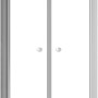 Schulte ExpressPlus Pendeltür, Alu-Natur, 200x100 cm, für Nische.