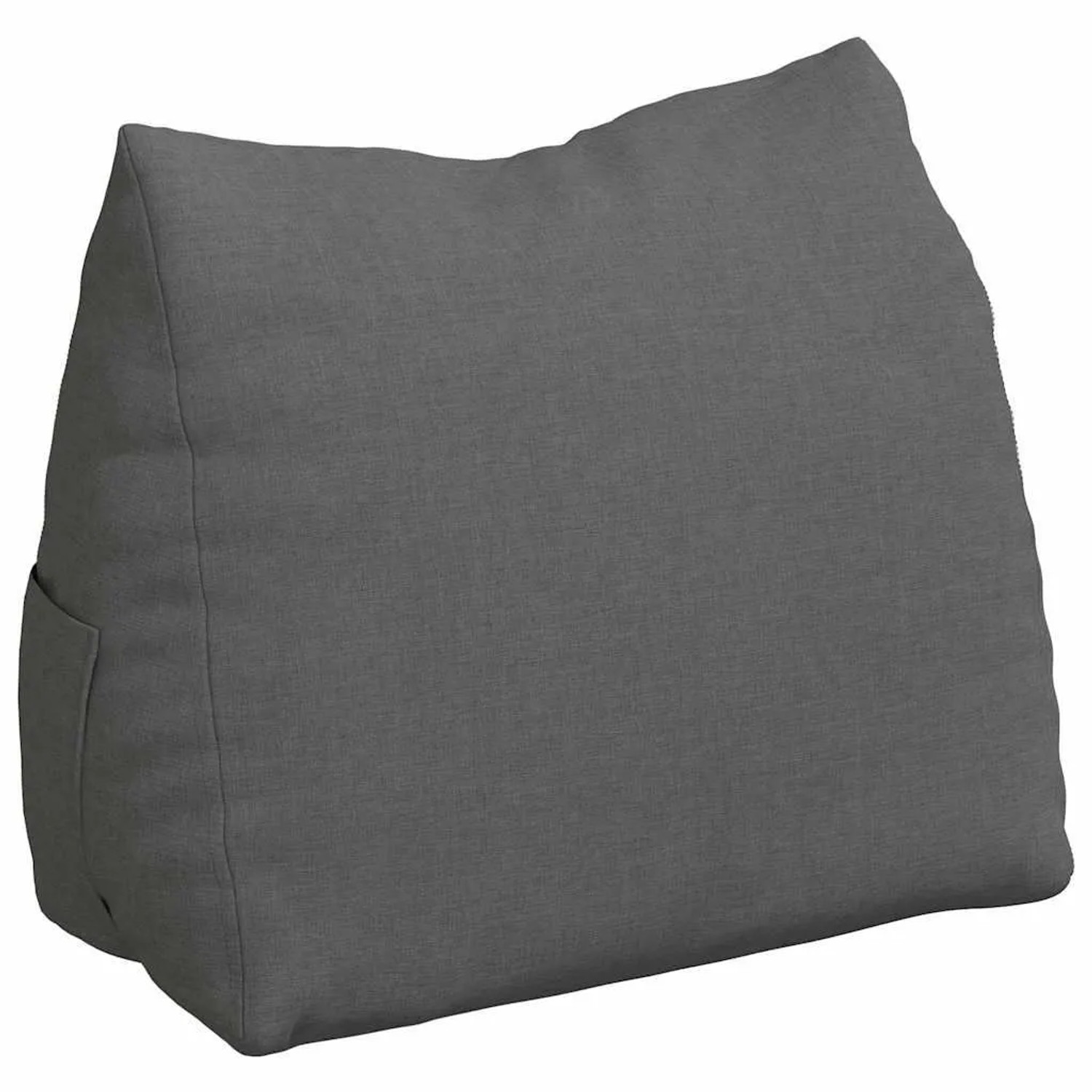vidaXL Rückenkissen Dunkelgrau 45 x 20 x 35 cm Stoff 42015003