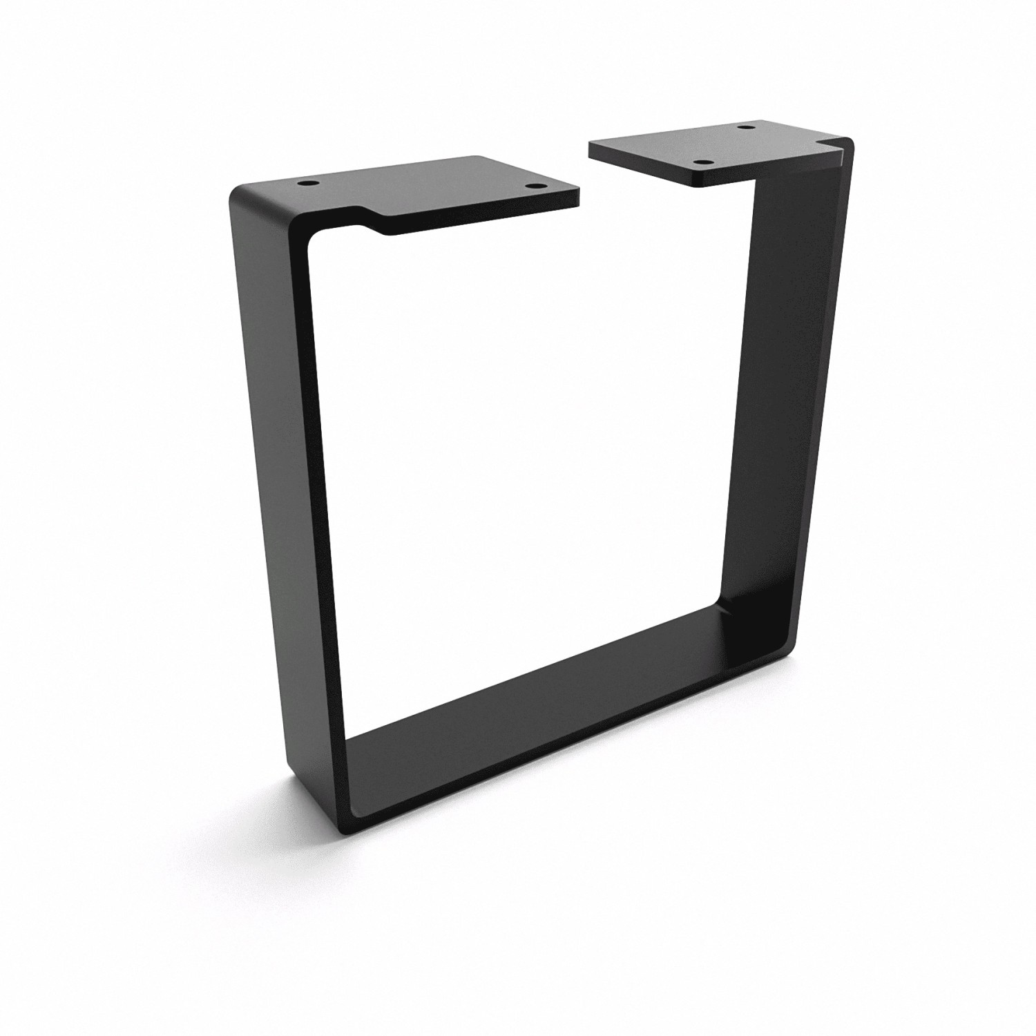 HEVVA Möbelbein LUXEMBURG 20 cm Hoch 20 cm Tief 1 Fuß Schwarz