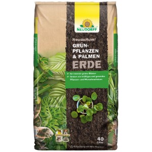 Sack Neudorff NeudoHum Erde für Grünpflanzen & Palmen, 40 l, torffrei.