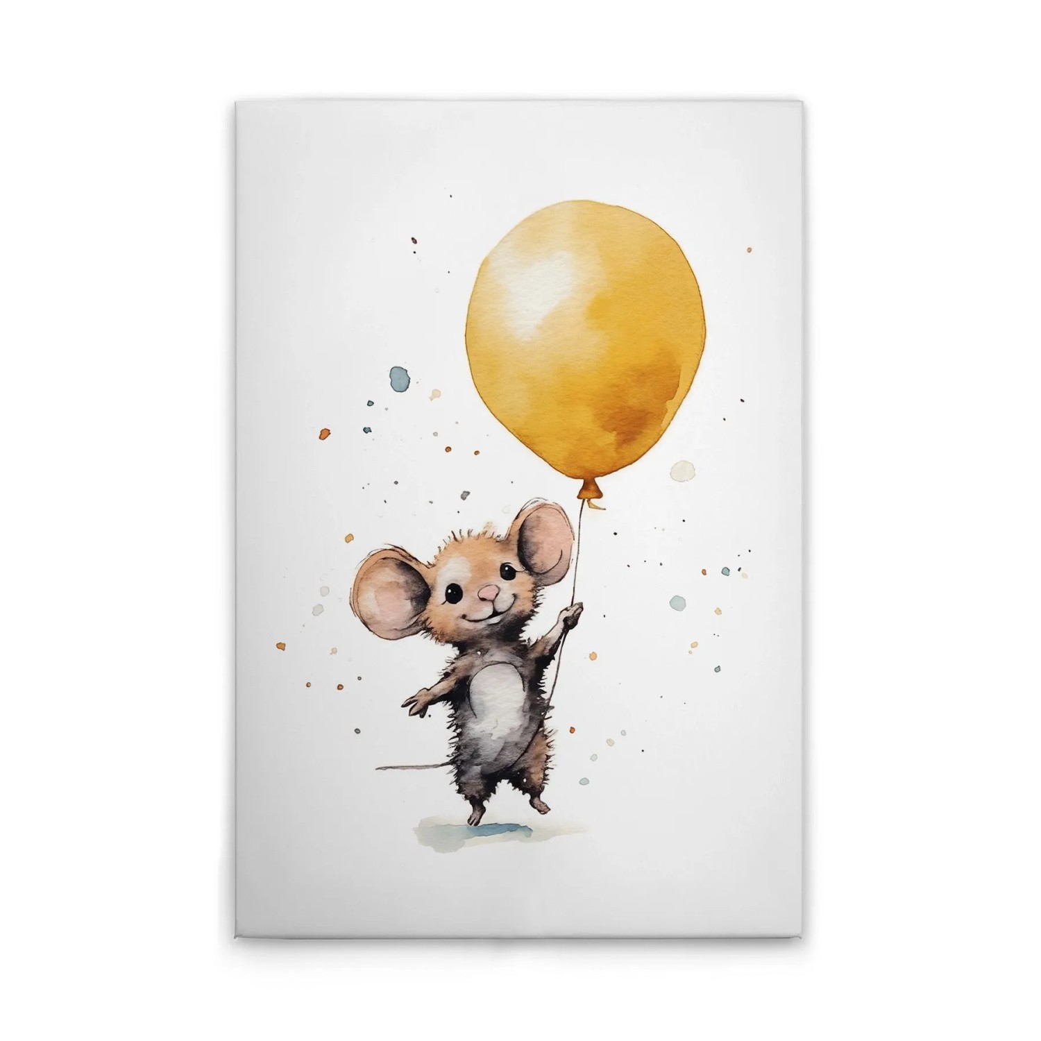 Tadessi Leinwandbild - M1-No.52195 - Niedliche Maus Gelb - 40 x 60 cm - Querformat
