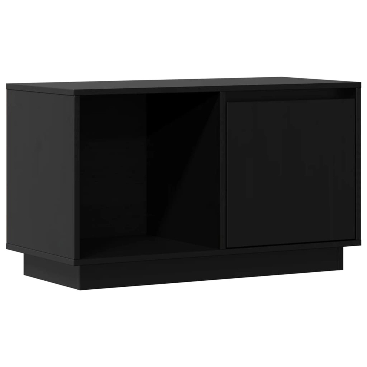 VidaXL TV-Schrank Schwarz 74x35x44 cm Massivholz Kiefür günstig online kaufen