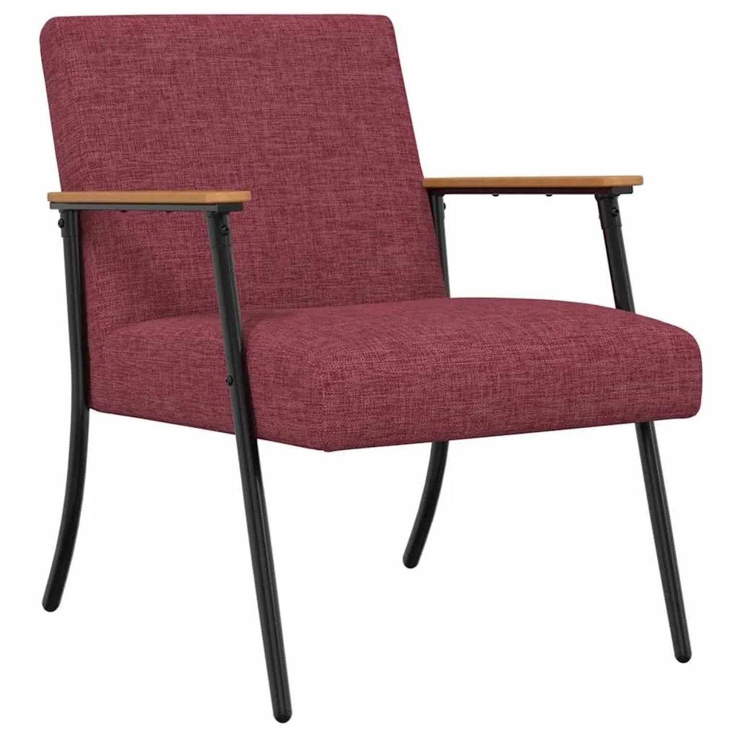 vidaXL Sessel Weinrot 59 x 75 x 78 cm Stoff 42017665
